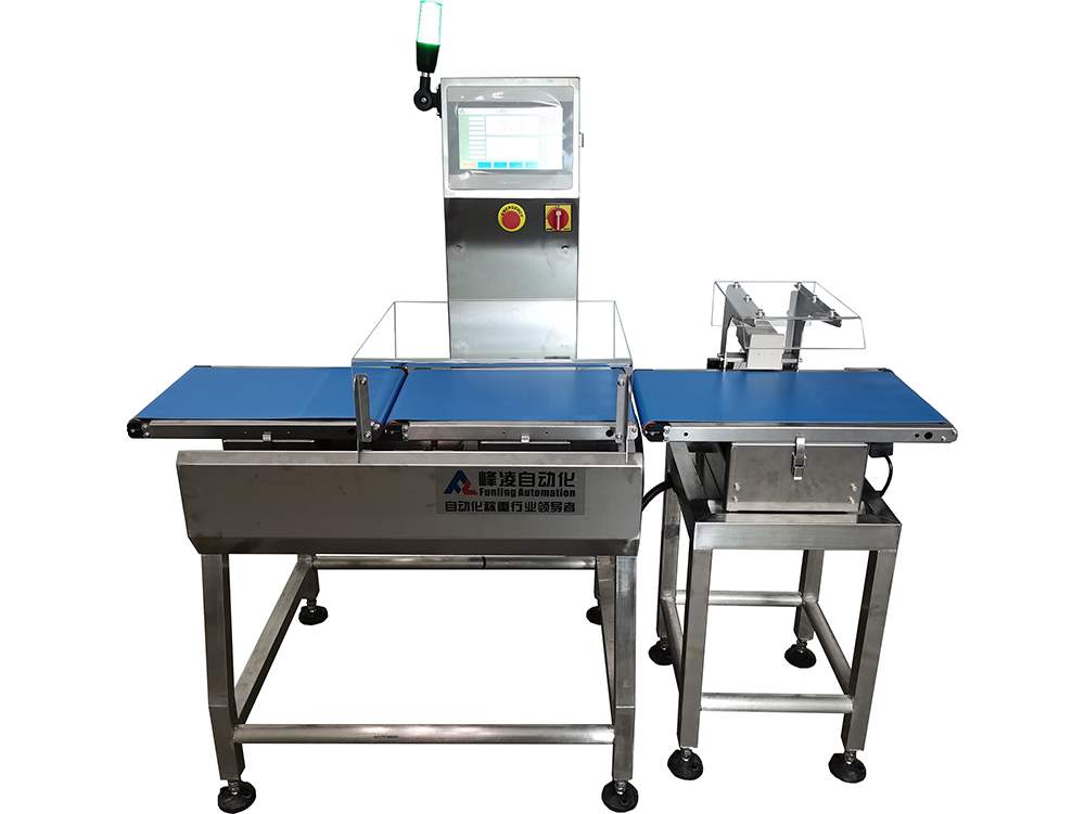 重量檢測機可廣泛應用于食品，藥品，消耗品等行業(yè)的在線稱重檢測